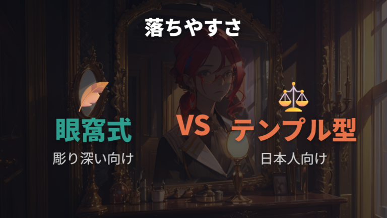 顔立ちによって片眼鏡が落ちやすいことはある?