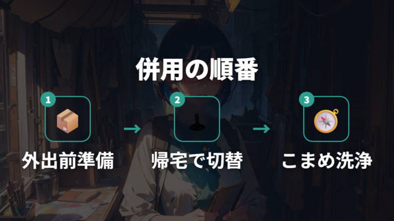 併用するときの注意点はメガネを予備にすること
