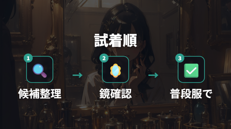 試着と実例チェックで黒髪に似合う一本を見つける